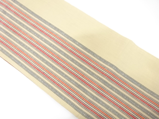 JAPANESE FUKURO OBI / TSUMUGI / WOVEN STRIPE